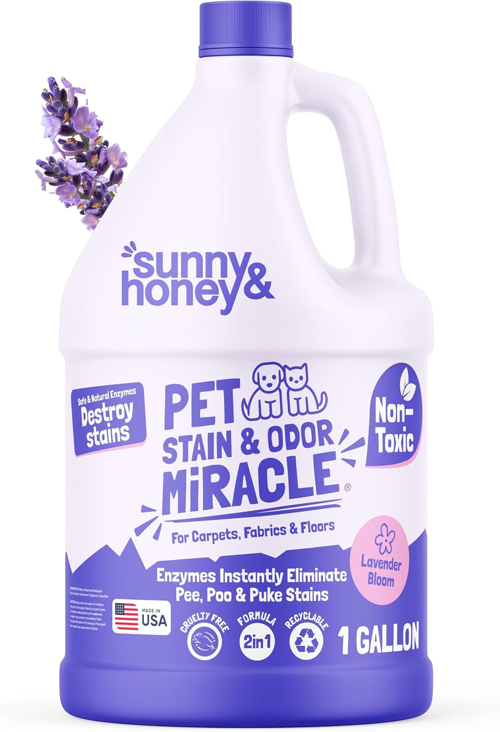 Pet Stain & Odor Miracle - Light Lavender Enzyme Cleaner