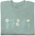 Daisy Lover Embroidered Crewneck by NACRE APPAREL - 35 characters