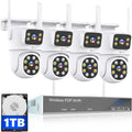 MOVOLS Wireless Dual Lens Security Camera System 16CH 4MP