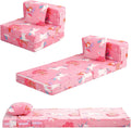 Foldable Futon Chair Bed for Kids - Glow Tri-fold Toddler Sofa Bed