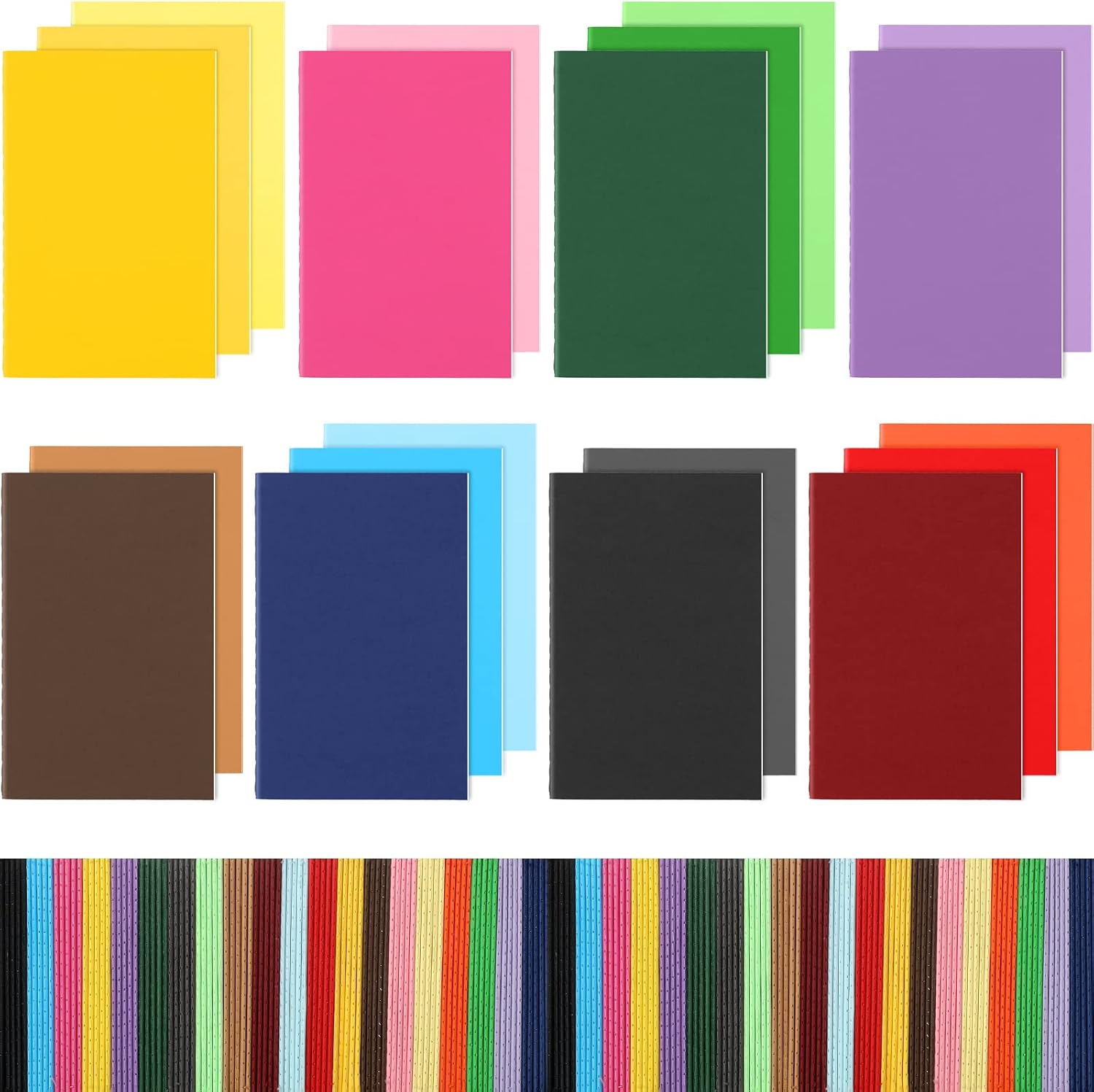 Colorful Mini Notebooks Set for Kids - 200 Pack