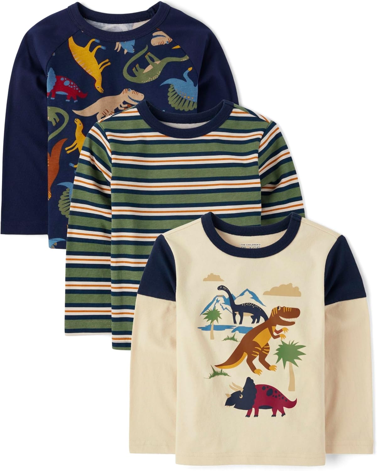Baby Boys' and Toddler Long Sleeve Casual Knit Shirt - Fun Styles