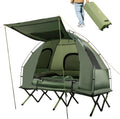 Portable 5-in-1 Camping Cot Set for Two