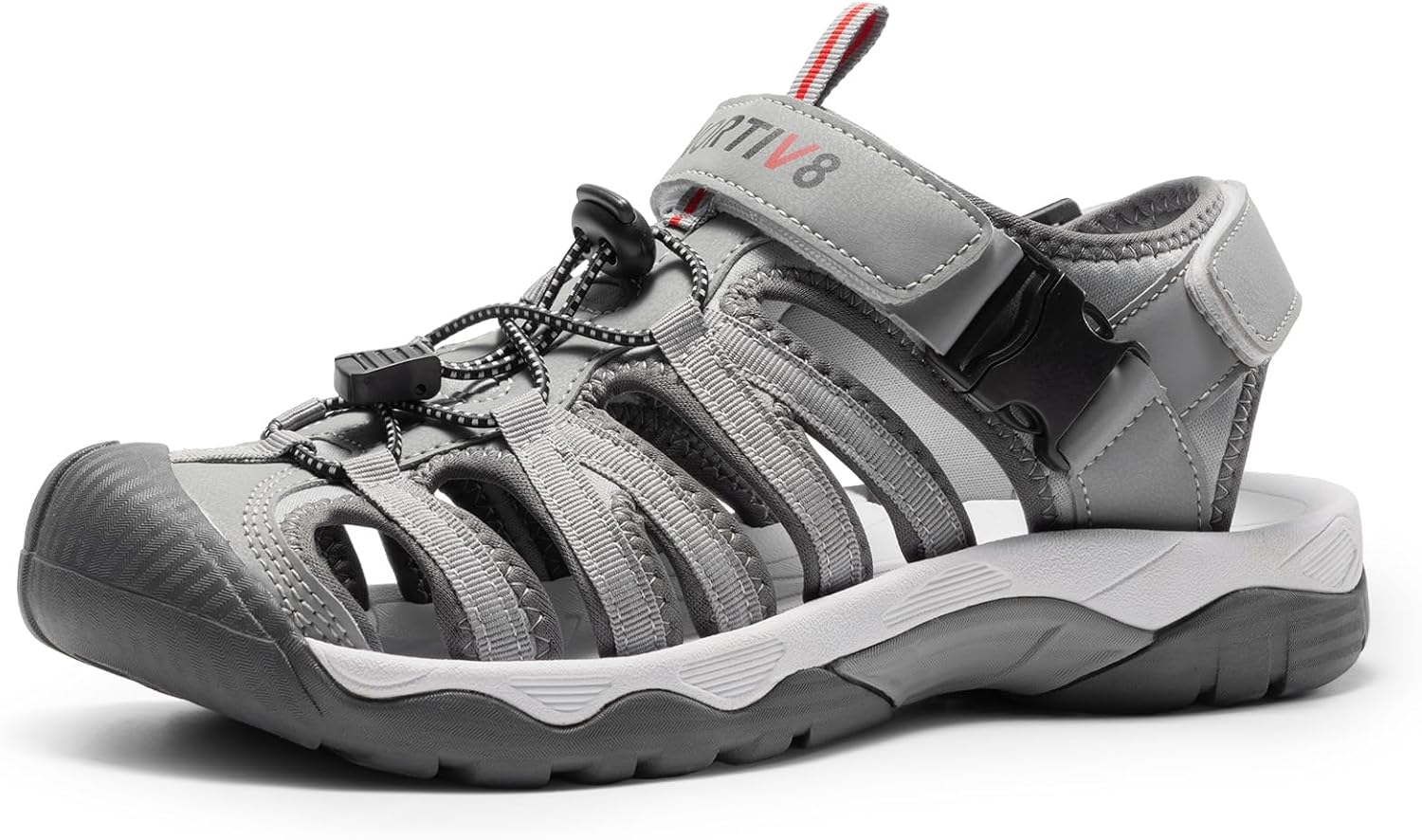NORTIV 8 Men's Closed Toe Athletic Sport Sandals for Summer Fun