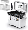 Pawfly Live Bait Cooler 13-19 QT - Rechargeable Aerator, Leak-Proof