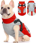 Dog Winter Jacket with Built-In Harness - Warm Waterproof Coat