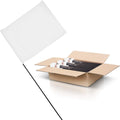White Marking Flags 1000 Pack - High Visibility Yard Markers