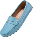 BEAUSEEN Women's Genuine Leather Penny Loafers - Classic Comfort Sole
