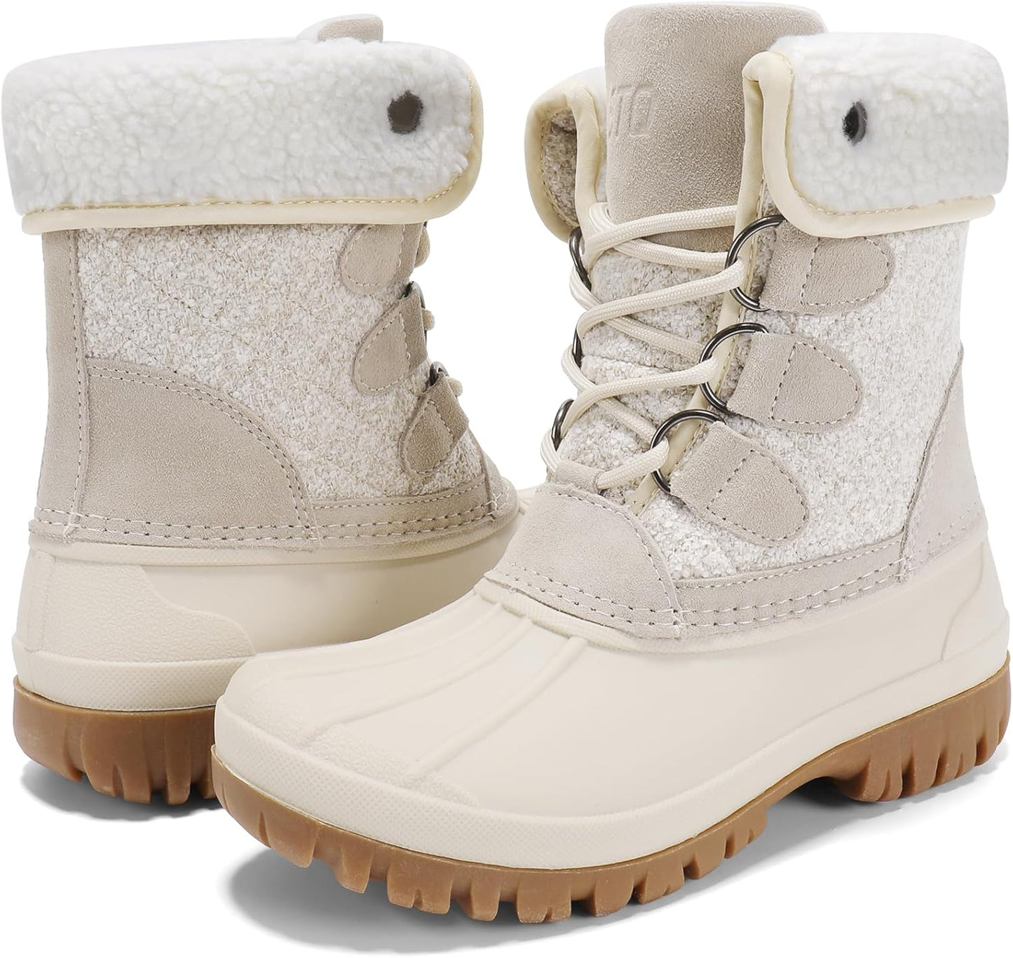 STQ Womens Winter Duck Boots Waterproof Cold Weather Snow Boots