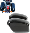 ECOTRIC Large 60L Motorcycle Hard Saddle Bags with Brackets - Durable