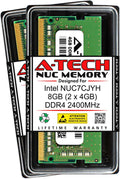 A-Tech 8GB (2 x 4GB) DDR4 2400MHz SO-DIMM Kit - NUC7CJYH Upgrade