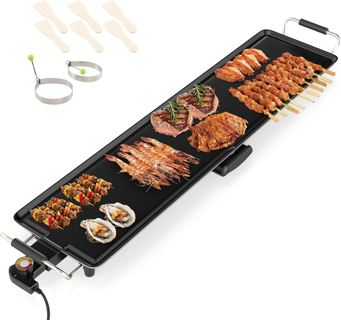 COSTWAY 35.5 Electric Griddle: Large Nonstick Teppanyaki Grill