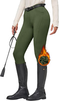 Women's Fleece Riding Breeches for Winter - Thermal Equestrian Tights