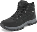 Mens Snow Boots Insulated Fur Liner Winter Hiking Shoes - Warm Walks