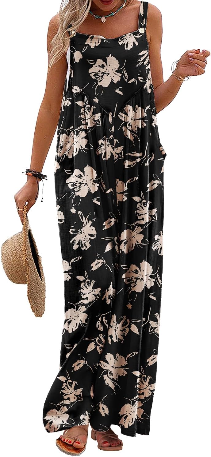 YESNO Women's Summer Casual Overalls for Boho Style Lovers