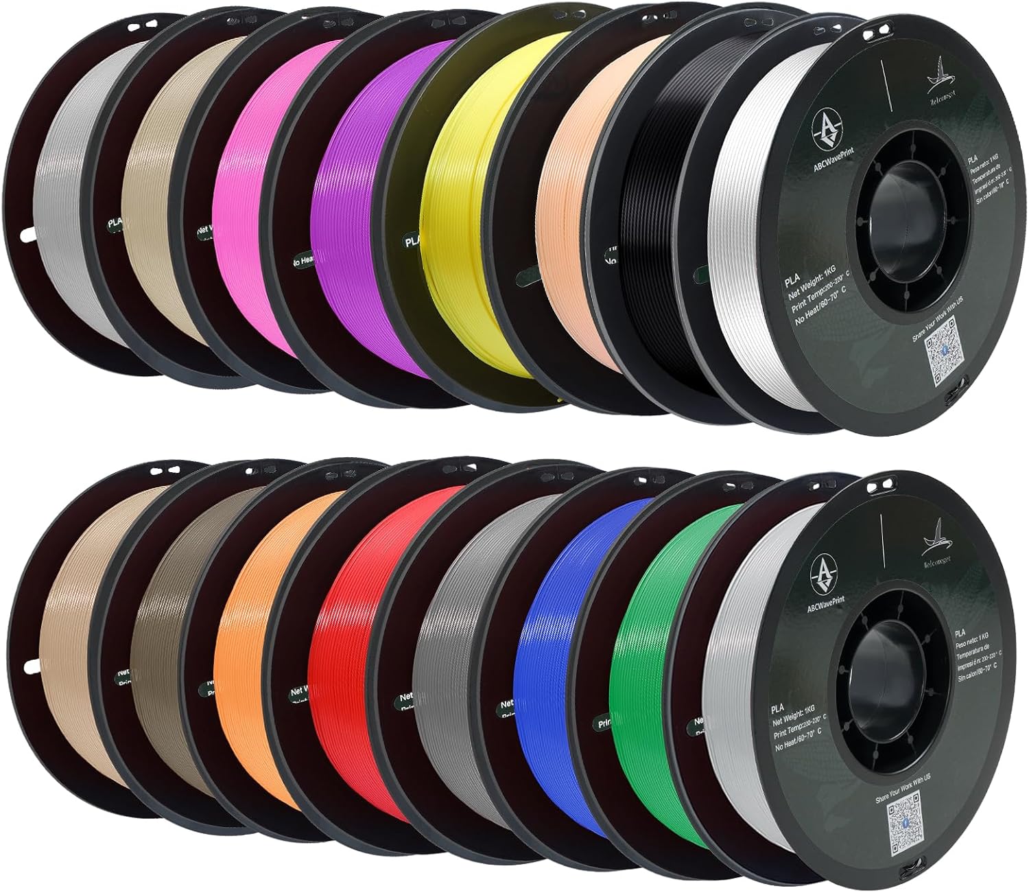 Premium PLA 3D Printer Filament Bundle for Superior Printing