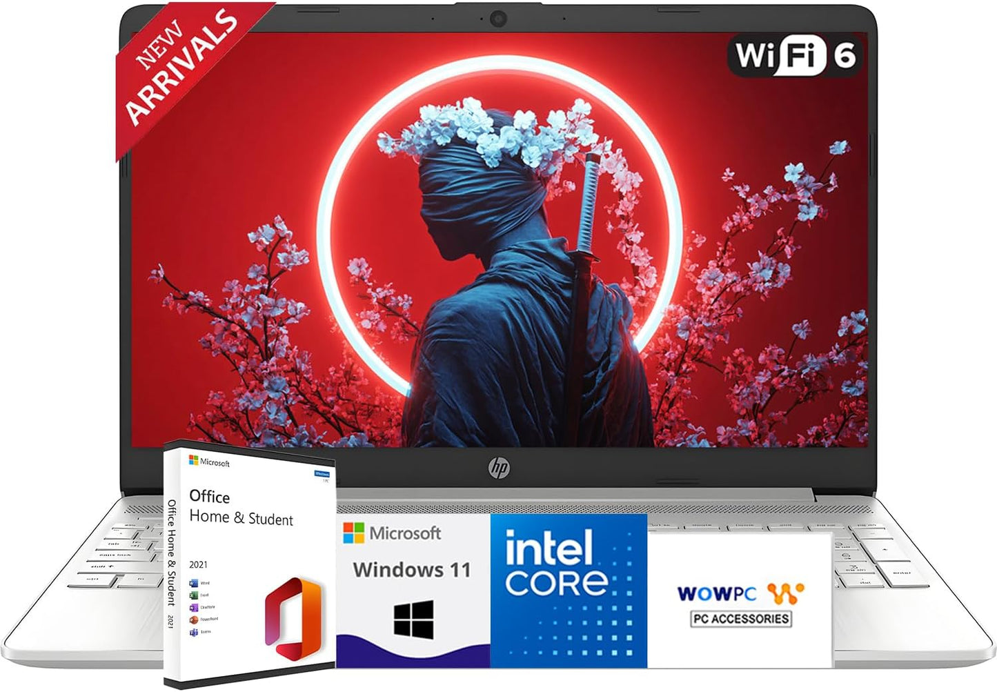 HP 15.6ft' Business and Student Laptop with Microsoft Office