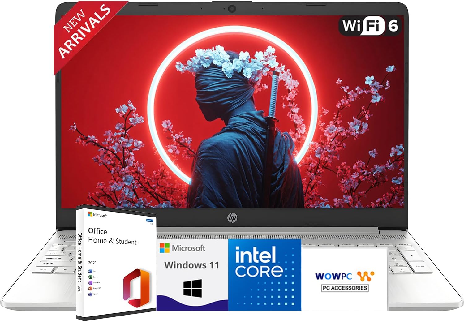 HP 15.6ft' Business and Student Laptop with Microsoft Office