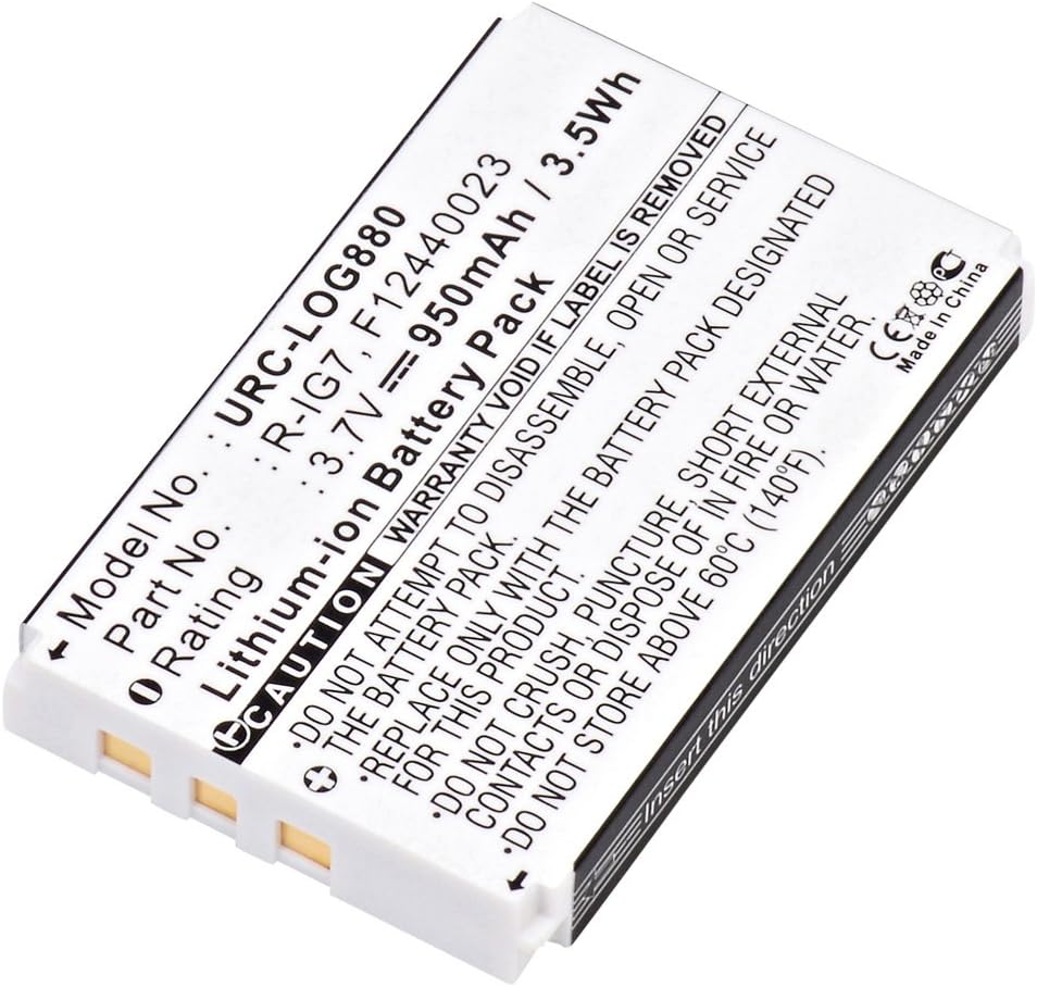 URC-LOG880 Replacement Battery for Harmony 880 Remote Control