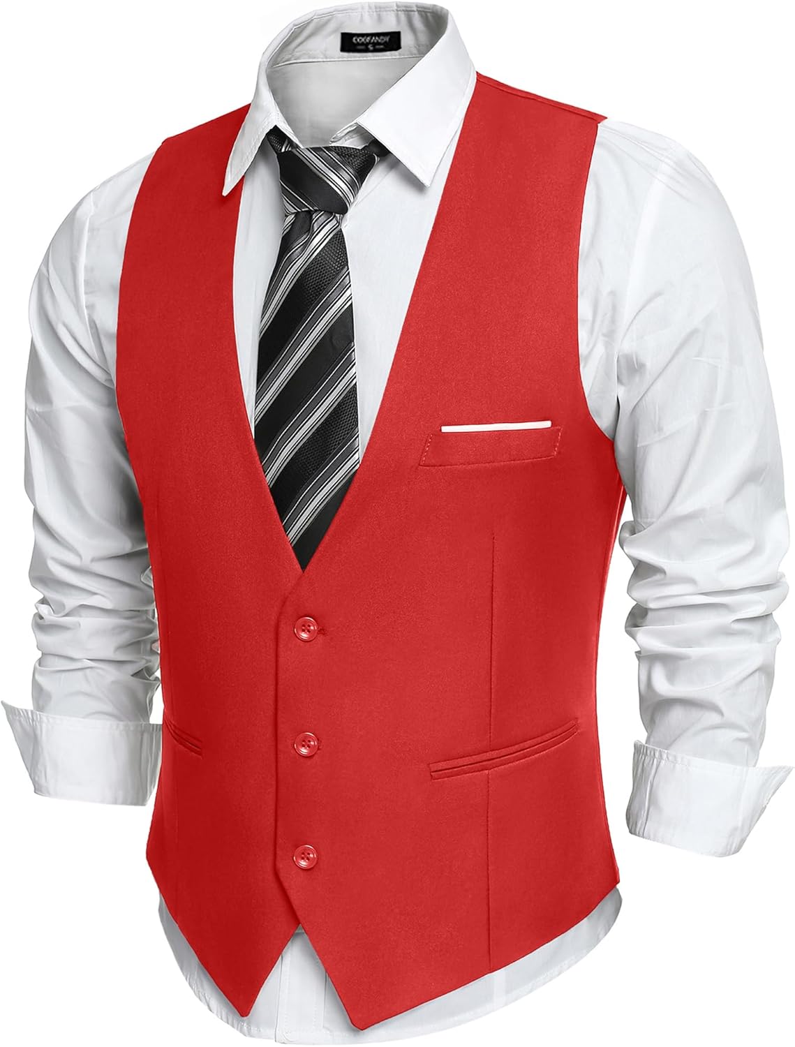 COOFANDY Men's Suit Vest Slim Fit for Formal and Casual Wear