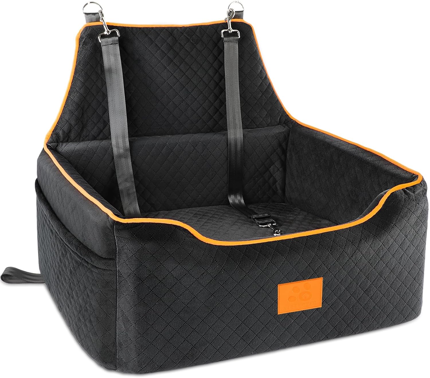 Dog Car Seat for Large and Medium Dogs Under 55Lbs - Black
