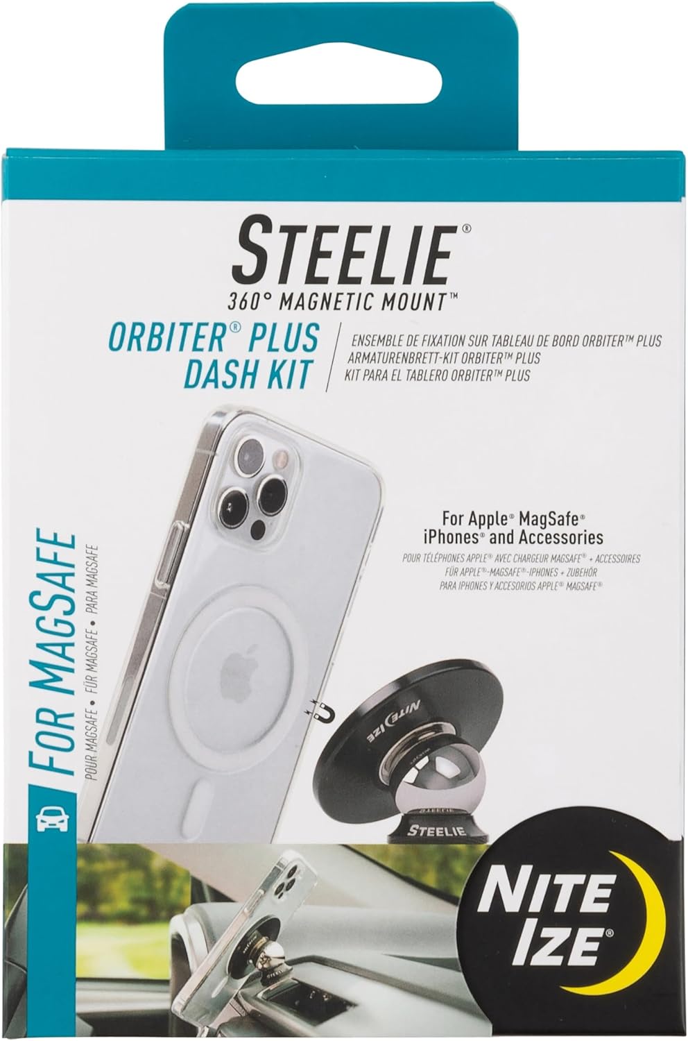 Nite Ize Steelie Orbiter Plus Dash Mount - Magnetic Phone Holder