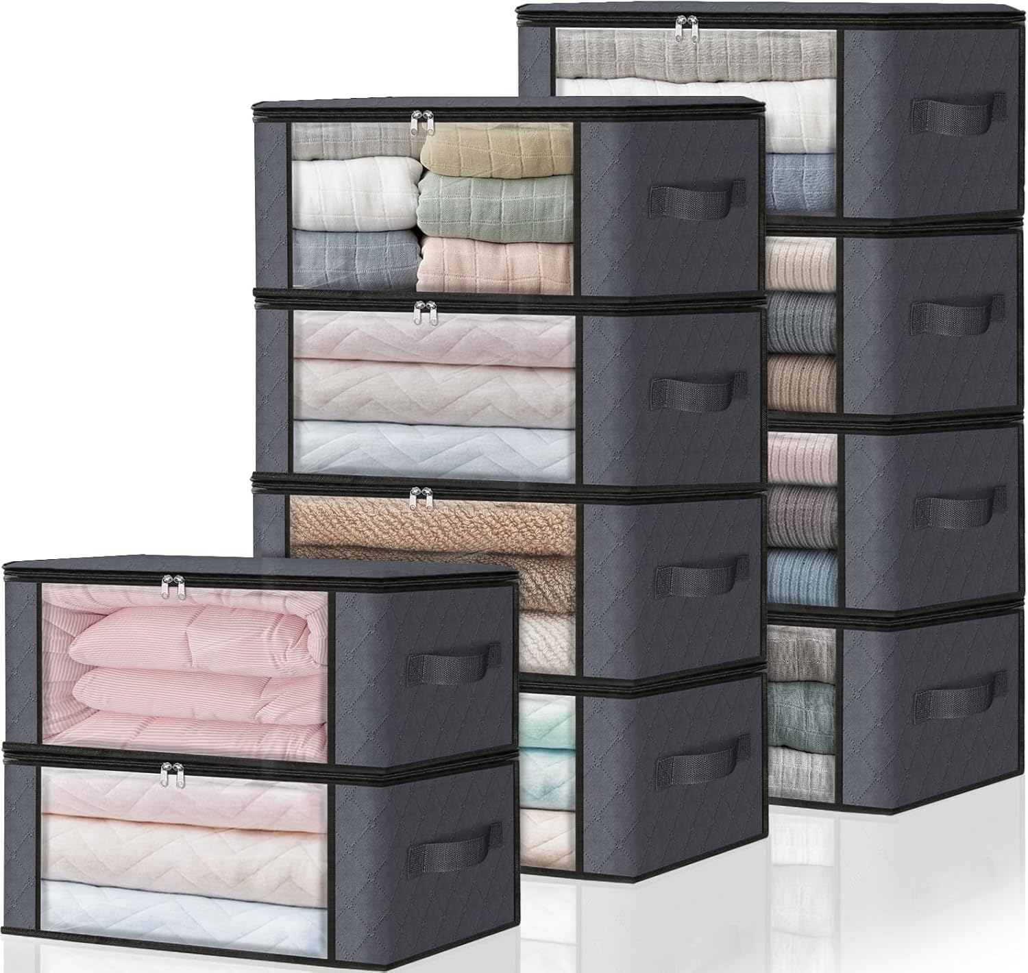 HomeHacks Storage 10-Pack Clothes Organizer Bags for Easy Use