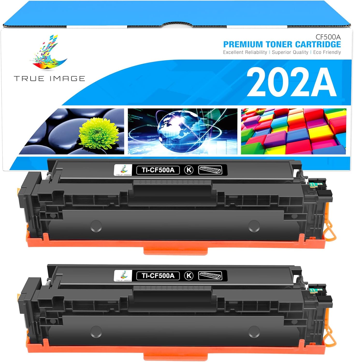 TRUE IMAGE Compatible Toner Cartridge Replacement for HP 202A