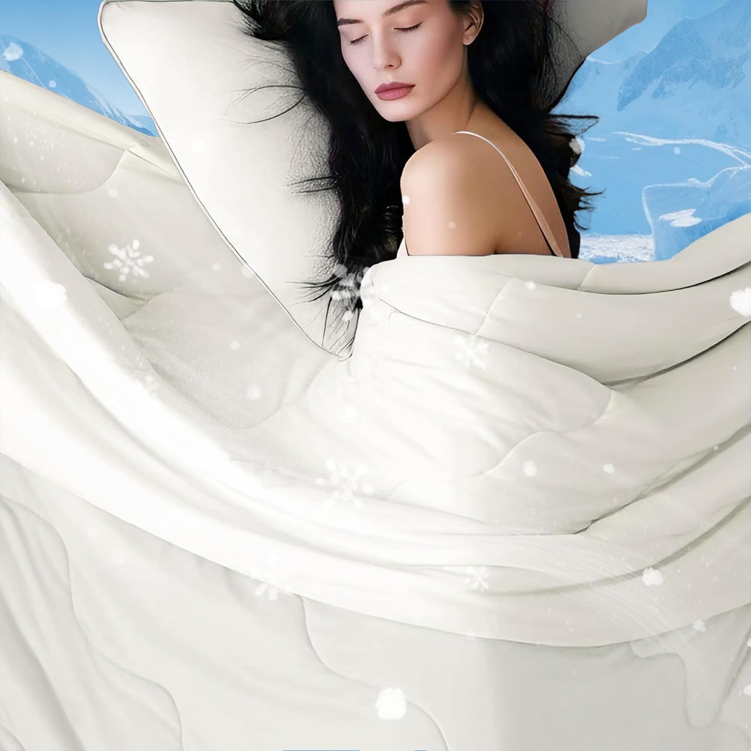 DOWNCOOL Cooling Comforter for Hot Sleepers - King Size Blanket