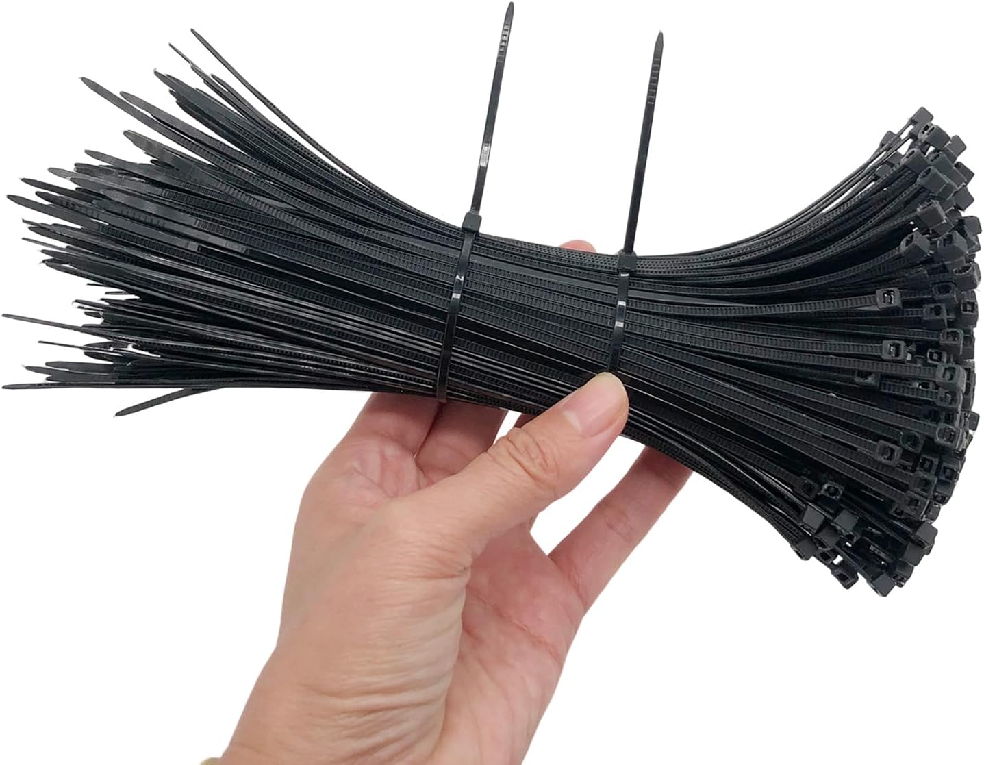 500-Pack 8 Inch Heavy Duty Black Zip Ties - Outdoor Essential!