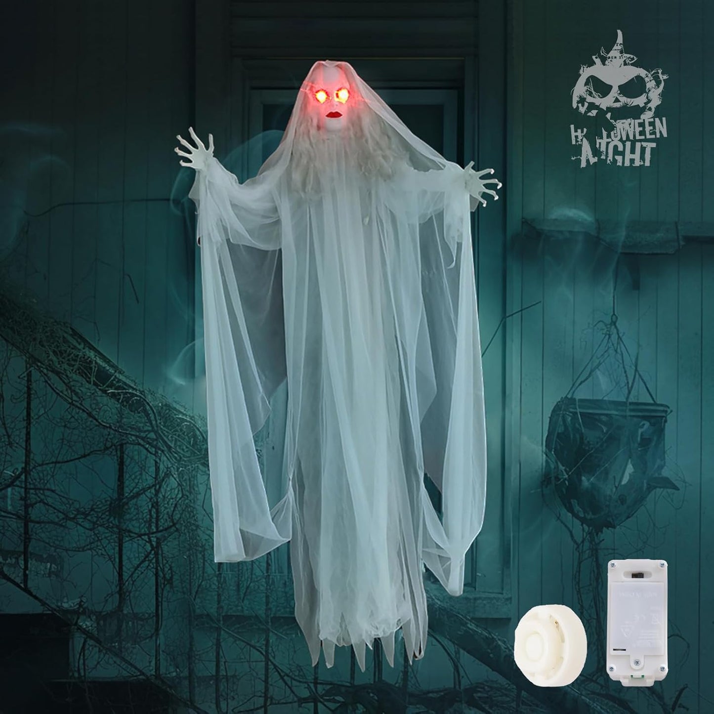 Halloween Hanging Ghosts for Spooky Outdoor Decorations