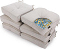 LokGrip Non Slip Gel Memory Foam Chair Cushions Set of 6 - Tailbone