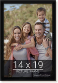 wallsthatspeak 14x19 Black Picture Frame for Posters and Puzzles