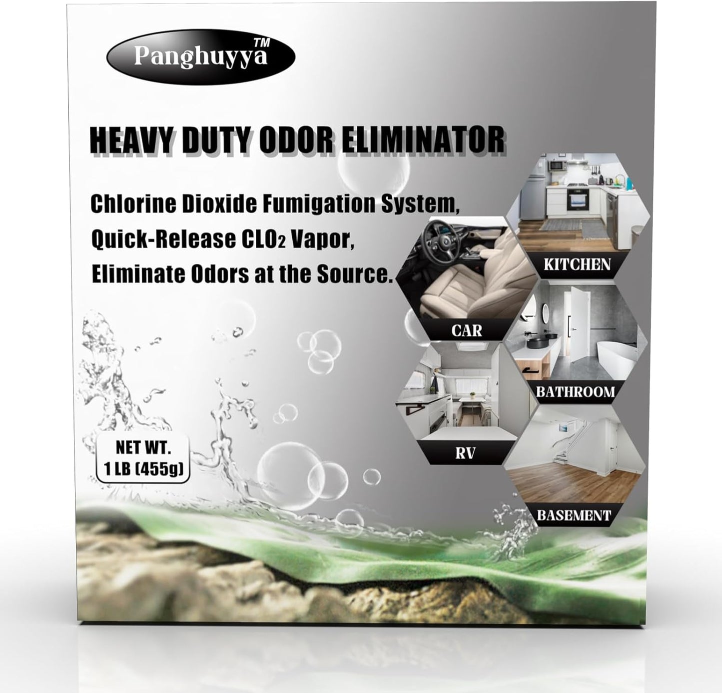 Chlorine Dioxide Odor Eliminator for Car and Home Freshness