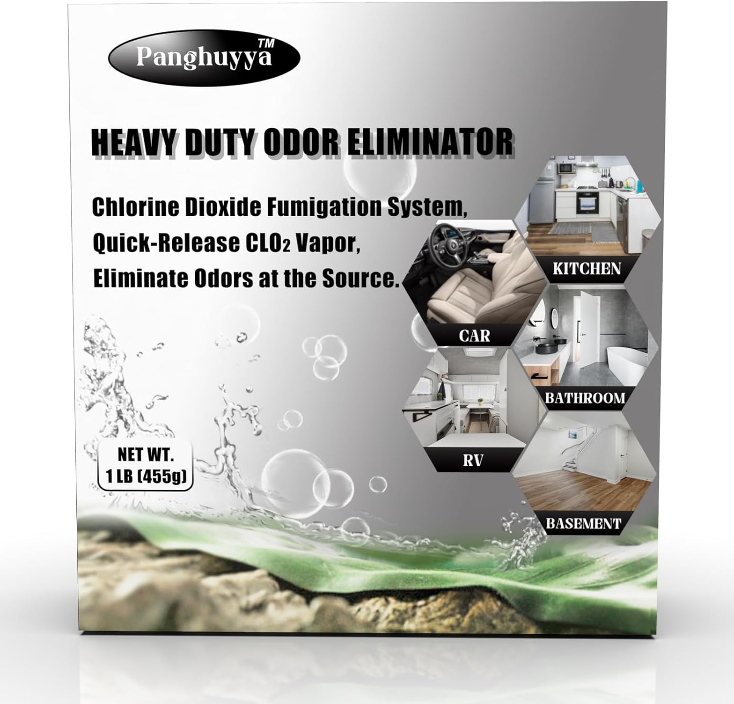 Chlorine Dioxide Odor Eliminator for Car and Home Freshness