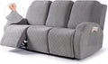 VANSOFY Recliner Cover - 3-Piece Stretch Slipcovers for Comfort