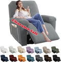 Recliner Slipcover 4 Piece Jacquard Stretch Cover - Anti-Slip Fit