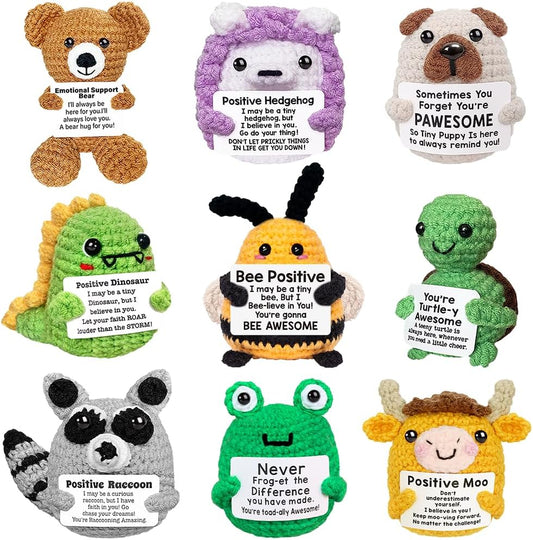 Positive Crochet Animals Bulk for Emotional Support Gifts