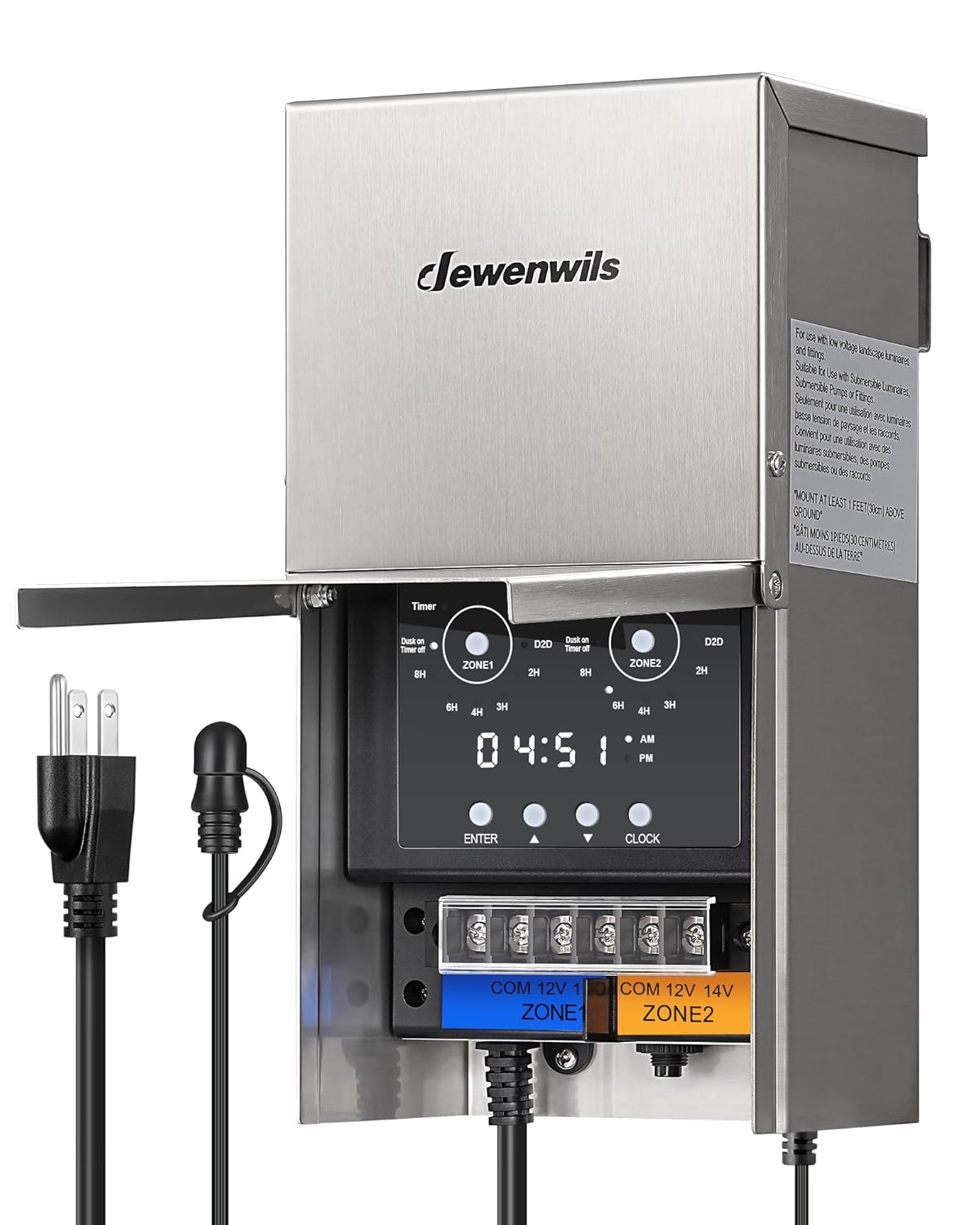 DEWENWILS 300W Low Voltage Landscape Transformer for Outdoor Use
