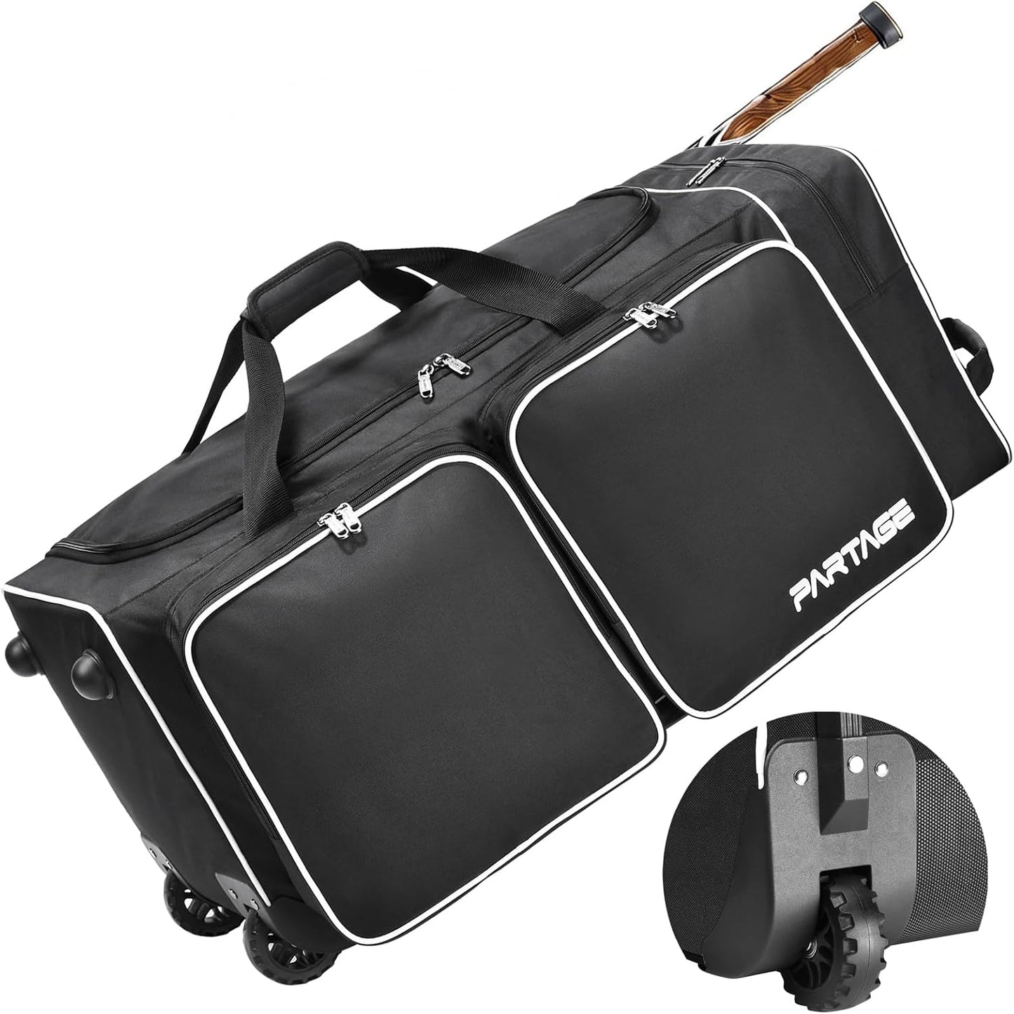 Partage Hockey Bag with Wheels: Organize Gear Easily!