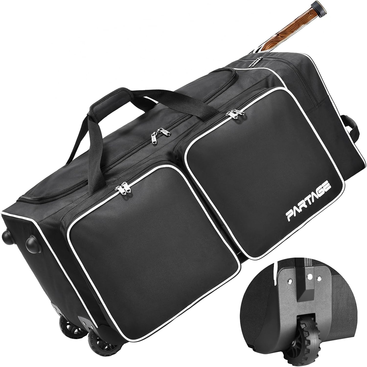 Partage Hockey Bag with Wheels: Organize Gear Easily!