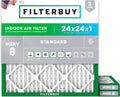 Filterbuy 24x24x1 Air Filter MERV 8 Essential Dust & Allergy Defense