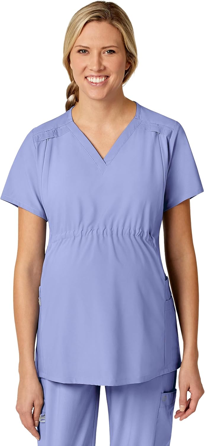 Wink Scrubs for Women: Maternity V-Neck Tops with 5 Pockets