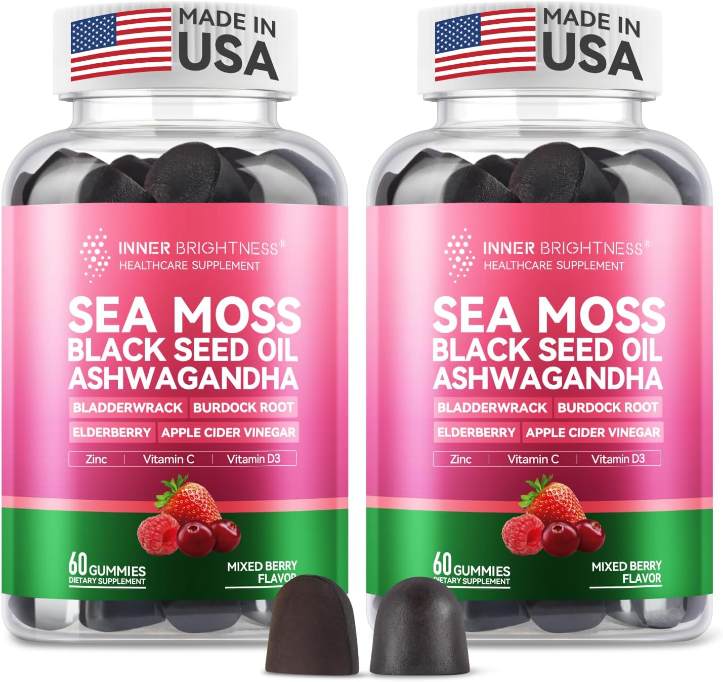 Irish Sea Moss Gummies with Ashwagandha for Immune Support