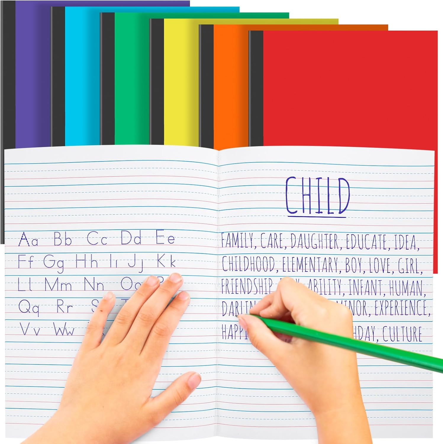 Stylish 9.75 x 7.50 Primary Composition Notebook - Perfect for Kids