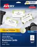 Glossy Business Cards with Sure Feed Technology - Clean Edge