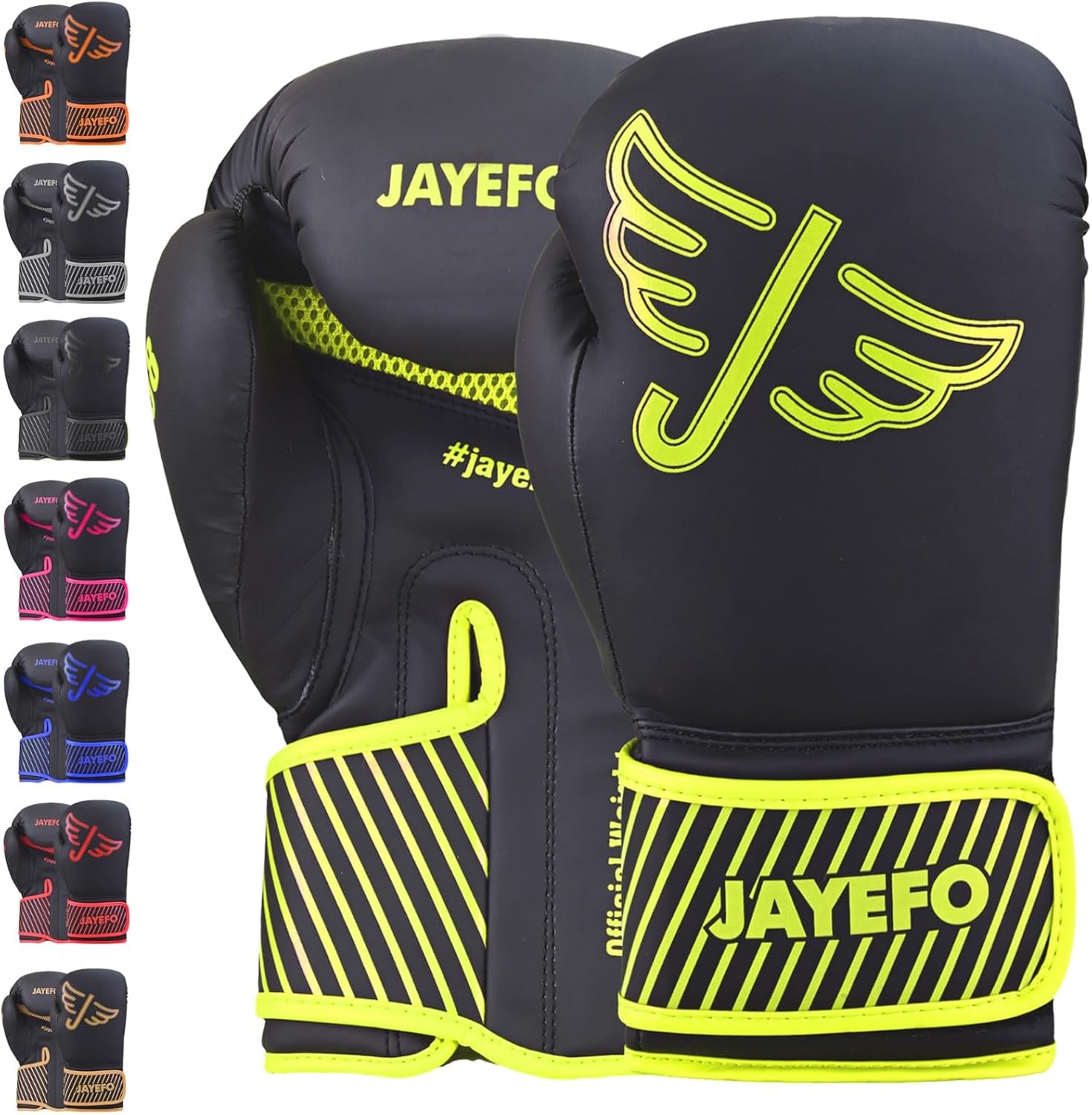 Jayefo Unisex Pro Boxing Gloves | All-in-One Training Power