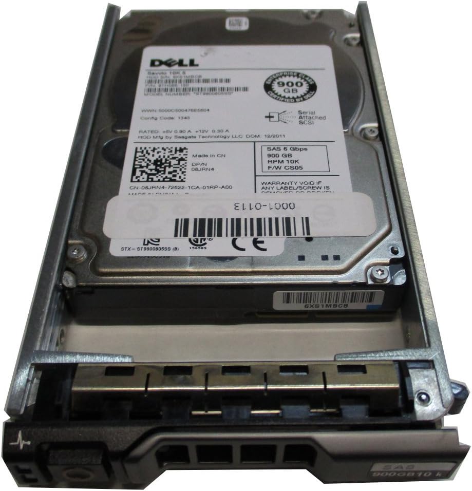 DELL 900GB 10K 6G 2.5INCH SAS HDD - Certified Refurbished Quality