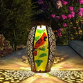Solar Lanterns Outdoor Hanging Light - Cardinal Glass Solar Lamp