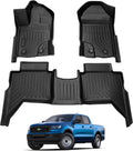 Cartist Floor Mats Fits for Ford Ranger Super Crew 2019-2023 - All